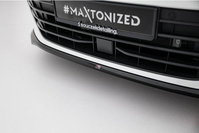 Maxton Design Frontlippe V.1 für VW Passat B9 Hochglanz schwarz