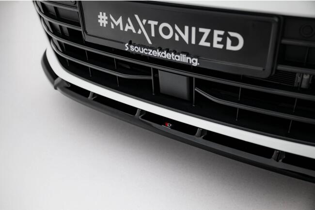 Maxton Design Frontlippe V.2 für VW Passat B9 Hochglanz schwarz