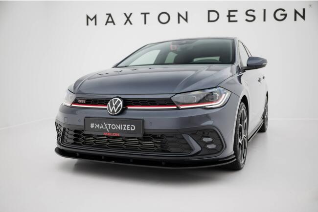 Maxton Design Street Pro Frontlippe für VW Polo GTI Mk6 Facelift schwarz