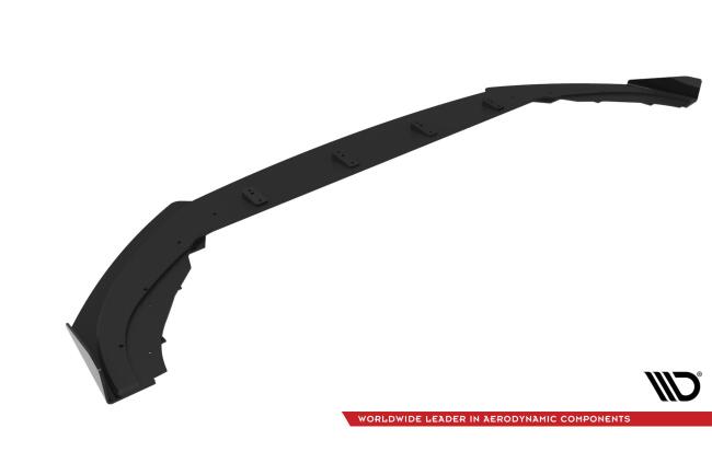 Maxton Design Street Pro Frontlippe für VW Golf 8 Facelift GTI / GTE / R-Line schwarz mit Hochglanz Flaps