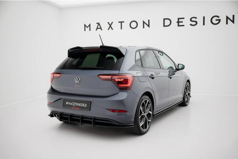 Maxton Design Street Pro Heckdiffusor für VW Polo GTI Mk6 Facelift schwarz