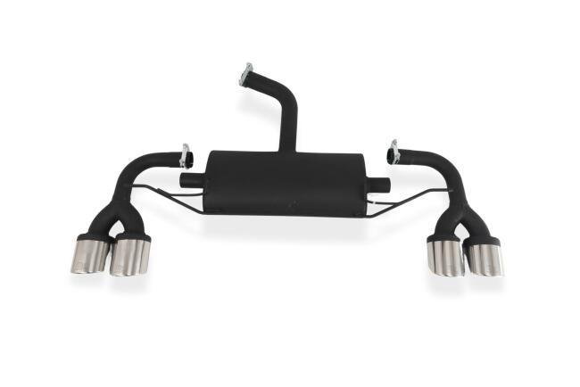 Sportauspuff Endschalldämpfer für VW Golf 8 1.5 TSI Endrohre 4x100mm poliert