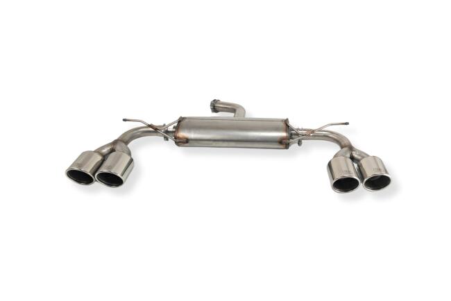 Edelstahl Sportauspuff Endschalldämpfer für VW...