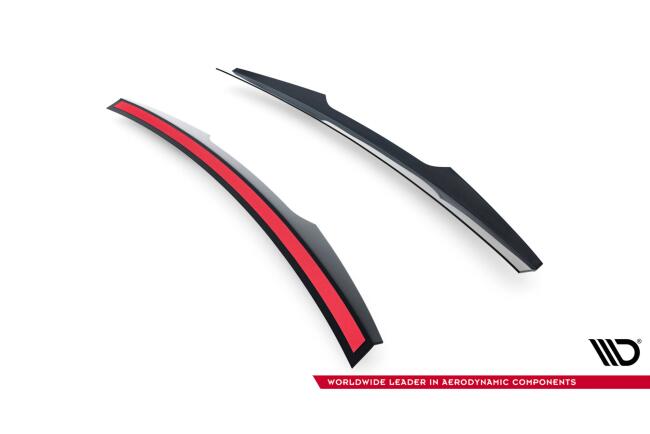Maxton Design Heckspoiler Lippe für Ford Fiesta ST / ST-Line Mk8 / Mk8 Facelift (für Spoiler FO-FI-8-ST-FH1FP) Hochglanz schwarz