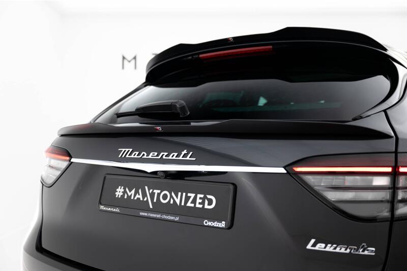 Maxton Design Heckspoiler Lippe (unten) für Maserati Levante GT Mk1 Facelift Hochglanz schwarz