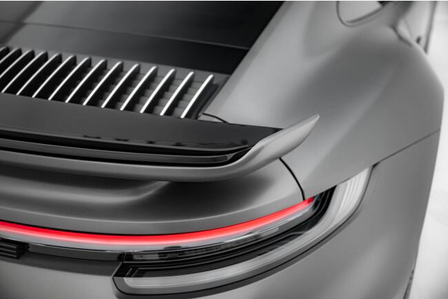 Maxton Design Heckspoiler Lippe für Porsche 911 Turbo S Aero Kit 992 Hochglanz schwarz