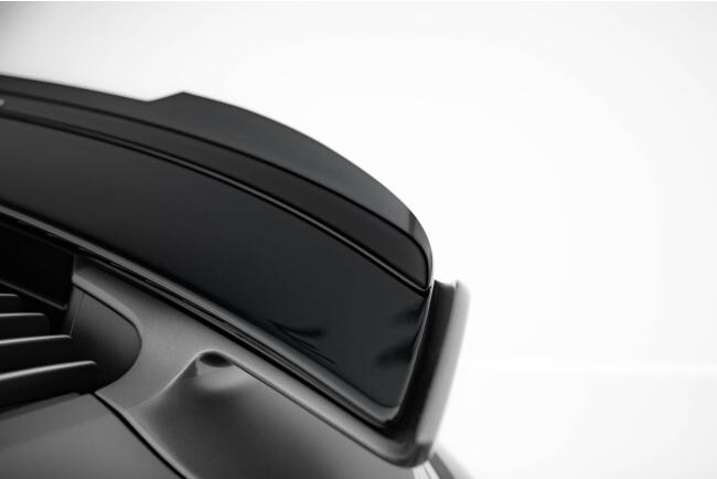 Maxton Design Heckspoiler Lippe für Porsche 911 Turbo S Sport Package 992 Hochglanz schwarz