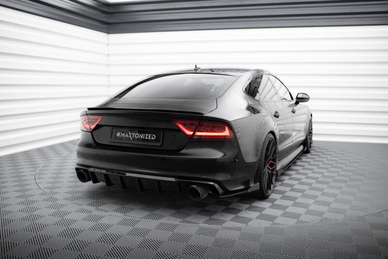 Maxton Design Heckdiffusor V.2 für Audi S7 C7 Hochglanz schwarz