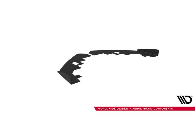 Maxton Design Street Pro Frontlippen Flaps für Audi RS5 Coupe / Sportback F5 Hochglanz schwarz