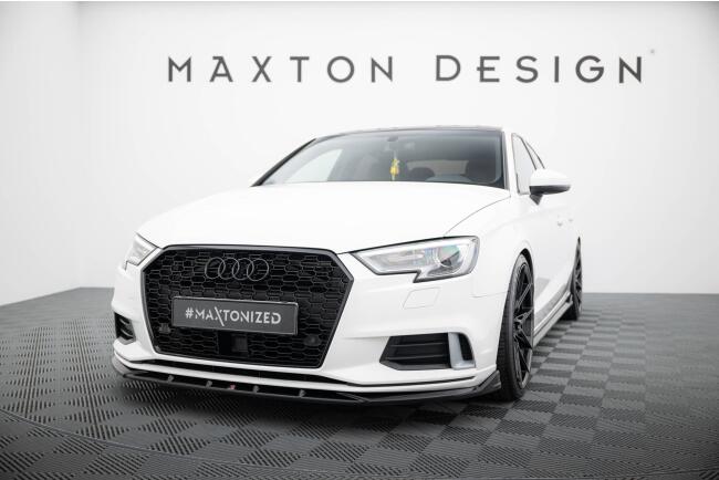Maxton Design Frontlippe für Audi A3 Limousine 8V...