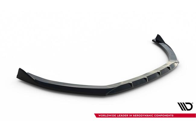 Maxton Design Frontlippe für Audi A3 Limousine 8V Facelift Hochglanz schwarz