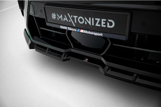 Maxton Design Frontlippe V.1 für BMW X6M F96 Facelift Hochglanz schwarz