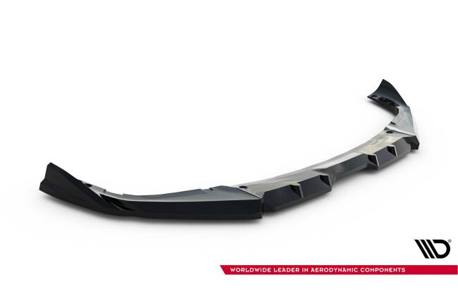 Maxton Design Frontlippe V.1 für BMW X6M F96 Facelift Hochglanz schwarz