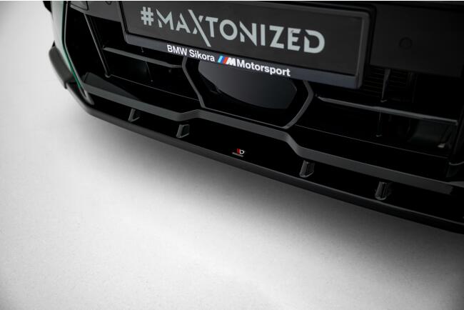 Maxton Design Frontlippe V.2 für BMW X6M F96 Facelift Hochglanz schwarz