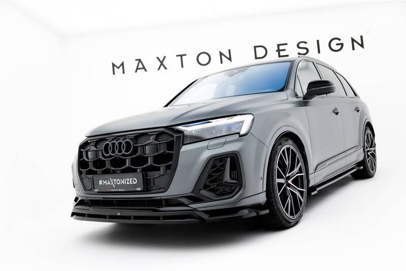 Maxton Design Frontlippe für Audi Q7 S-Line Mk2 Facelift 2 Hochglanz schwarz