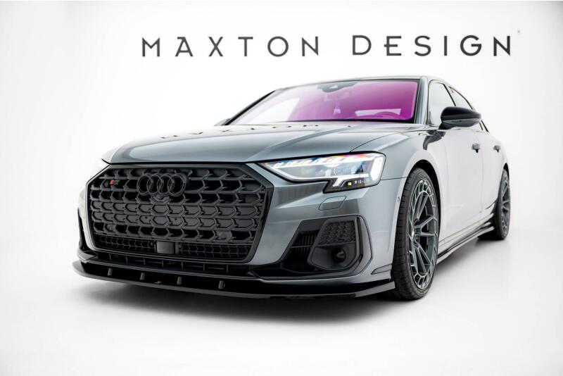 Maxton Design Frontlippe V.1 für Audi S8 / A8 S-Line D5 Facelift Hochglanz schwarz