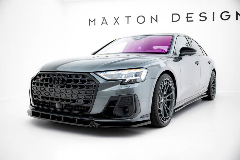 Maxton Design Frontlippe V.2 für Audi S8 / A8 S-Line D5 Facelift Hochglanz schwarz