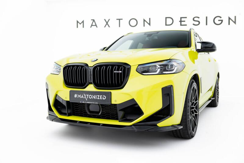 Maxton Design Frontlippe für BMW X4M F98 Facelift Hochglanz schwarz