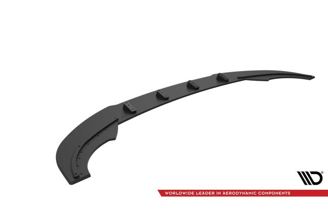 Maxton Design Street Pro Frontlippe für Cupra Formentor Mk1 Facelift schwarz mit roten Streifen