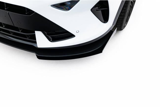 Maxton Design Street Pro Frontlippe mit Flaps für Cupra Formentor Mk1 Facelift rot mit schwarzen Hochglanz Flaps