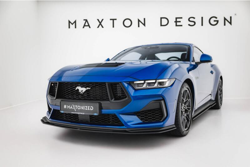 Maxton Design Street Pro Frontlippe für Ford Mustang GT Mk7 schwarz