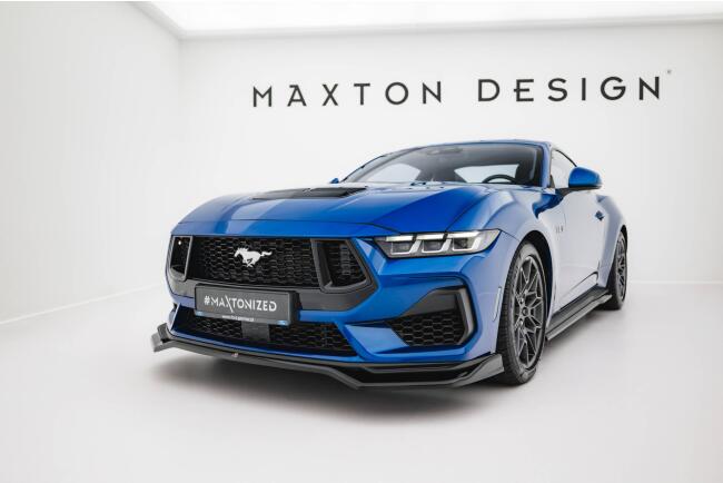 Maxton Design Frontlippe V.1 für Ford Mustang GT Mk7 Hochglanz schwarz