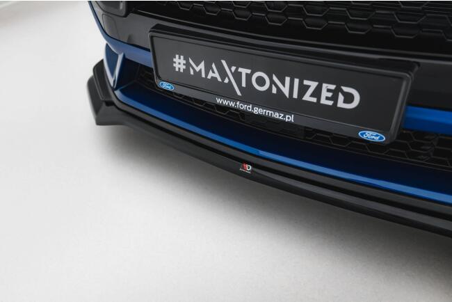 Maxton Design Frontlippe V.1 für Ford Mustang GT Mk7 Hochglanz schwarz