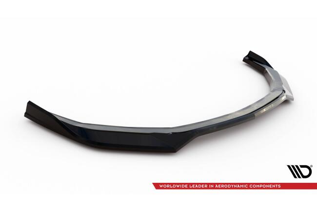 Maxton Design Frontlippe V.1 für Ford Mustang GT Mk7 Hochglanz schwarz