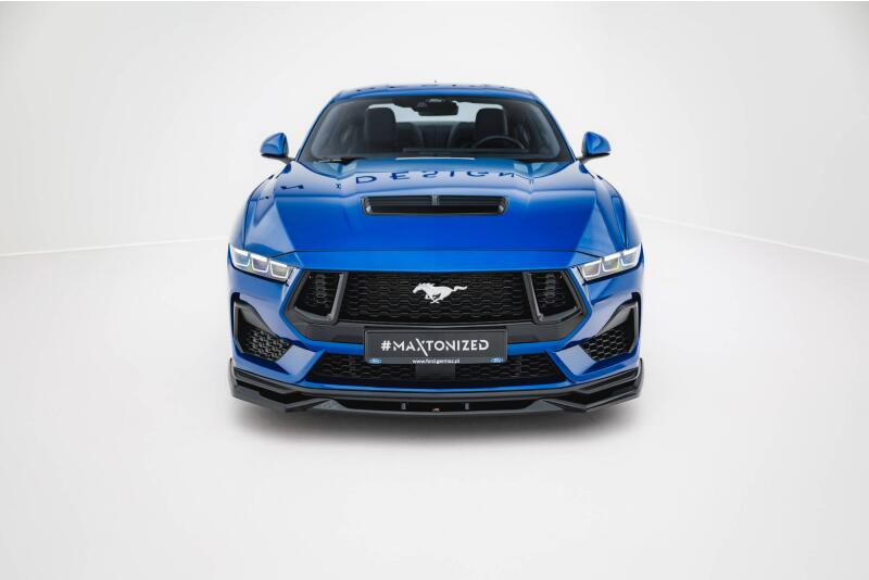 Maxton Design Frontlippe V.2 für Ford Mustang GT Mk7 Hochglanz schwarz