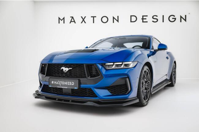 Maxton Design Frontlippe V.2 für Ford Mustang GT Mk7 Hochglanz schwarz