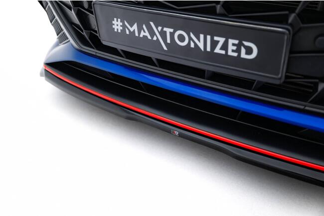 Maxton Design Frontlippe V.1 für Hyundai Elantra N Mk7 Hochglanz schwarz