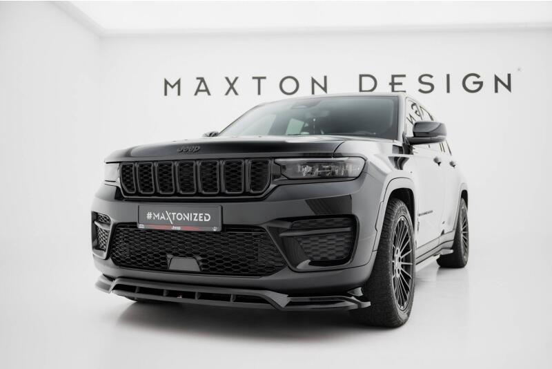 Maxton Design Frontlippe für Jeep Grand Cherokee Trailhawk Mk5 Hochglanz schwarz