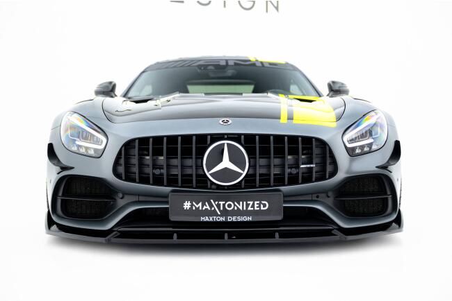 Maxton Design Frontlippe für Mercedes-AMG-GT C C190 Facelift Hochglanz schwarz