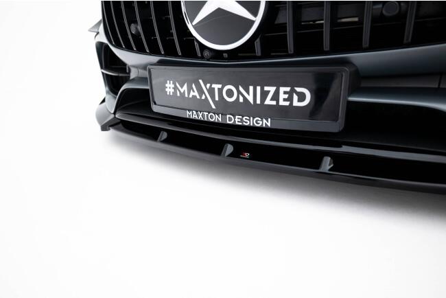 Maxton Design Frontlippe für Mercedes-AMG-GT C C190 Facelift Hochglanz schwarz