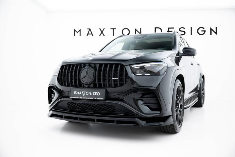 Maxton Design Frontlippe für Mercedes-AMG GLE 53 / AMG-Line SUV / Coupe W167 Facelift / C167 Facelift Hochglanz schwarz