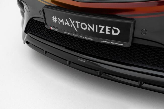 Maxton Design Frontlippe V.6 für Mercedes V-Klasse AMG-Line W447 Facelift Hochglanz schwarz