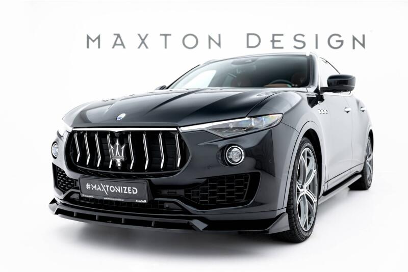 Maxton Design Frontlippe für Maserati Levante GT Mk1 Facelift Hochglanz schwarz
