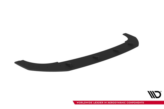 Maxton Design Street Pro Frontlippe für VW Golf 8 GTI Clubsport Facelift schwarz mit roten Streifen