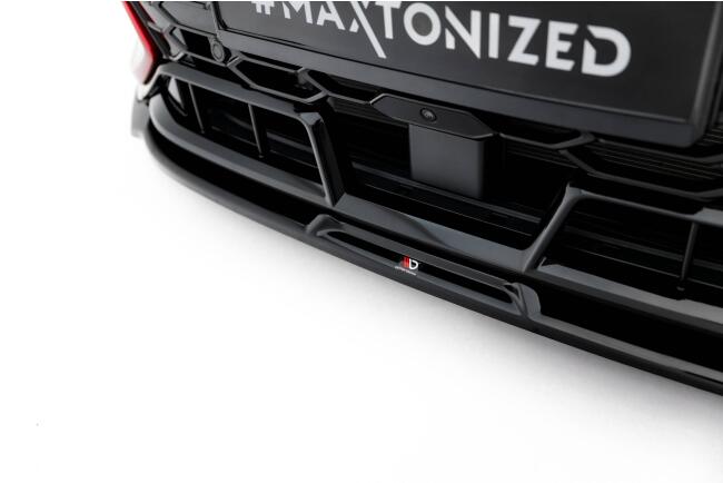Maxton Design Frontlippe V.3 für VW Golf 8 GTI Clubsport Facelift Hochglanz schwarz
