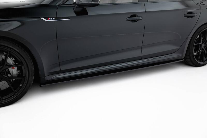 Maxton Design Seitenschweller (Paar) für Audi RS5 Sportback F5 Hochglanz schwarz