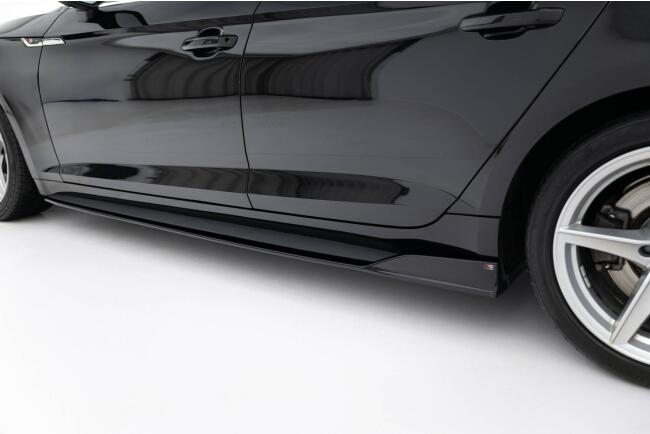 Maxton Design Seitenschweller (Paar) für Audi S5 / A5 S-Line Sportback F5 Hochglanz schwarz