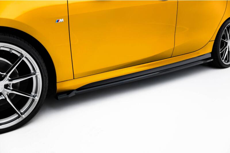 Maxton Design Seitenschweller (Paar) V.3 für BMW 1er M-Paket F70 Hochglanz schwarz