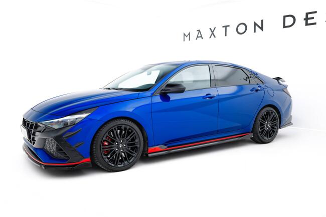 Maxton Design Seitenschweller (Paar) für Hyundai Elantra N Mk7 Hochglanz schwarz