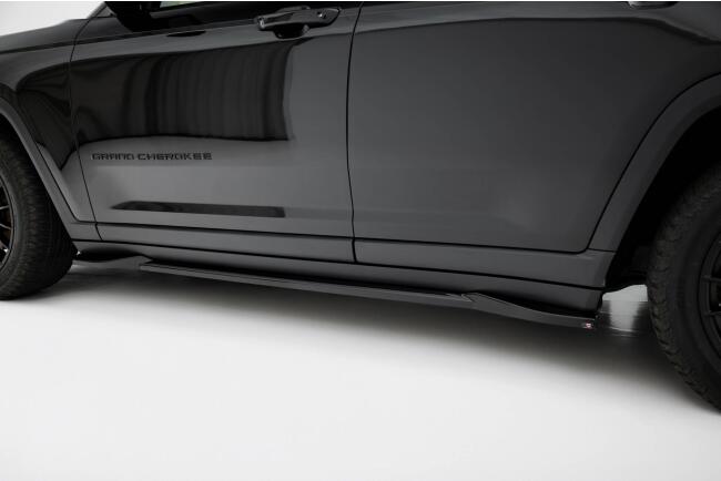 Maxton Design Seitenschweller (Paar) für Jeep Grand Cherokee Trailhawk Mk5 Hochglanz schwarz