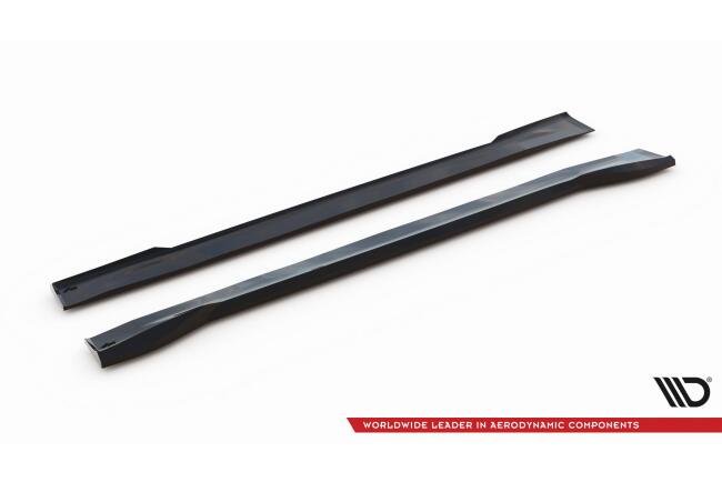 Maxton Design Seitenschweller (Paar) für Jeep Grand Cherokee Trailhawk Mk5 Hochglanz schwarz