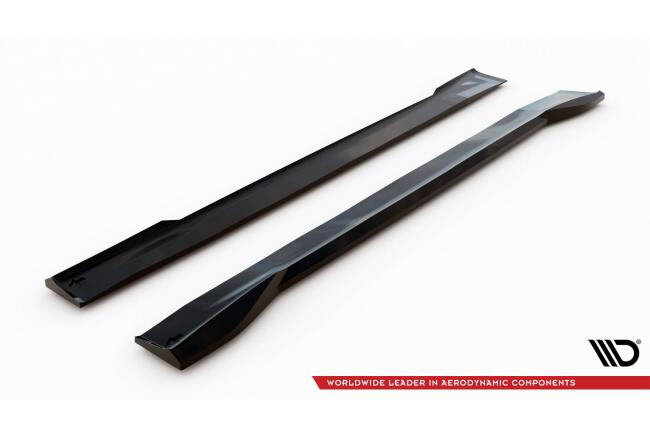 Maxton Design Seitenschweller (Paar) für Jeep Grand Cherokee Trailhawk Mk5 Hochglanz schwarz