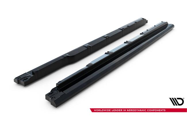 Maxton Design Seitenschweller (Paar) für Lexus RX Mk4 Facelift Hochglanz schwarz