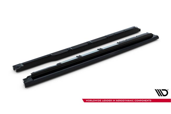 Maxton Design Seitenschweller (Paar) für Lexus RX Mk4 Facelift Hochglanz schwarz