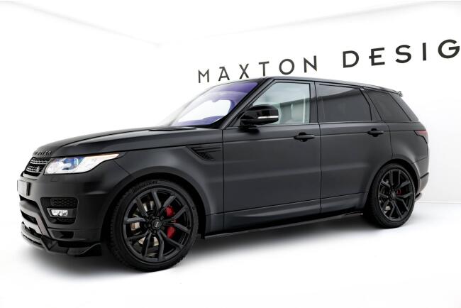 Maxton Design Seitenschweller (Paar) für Land Rover Range Rover Sport Mk2 Hochglanz schwarz