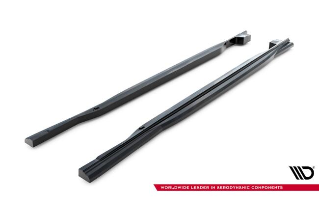 Maxton Design Seitenschweller (Paar) für Land Rover Range Rover Sport Mk2 Hochglanz schwarz